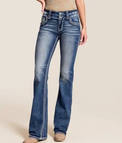 Rock Revival Sagerose Boot Stretch Jean Sagerose MB202 Clearance