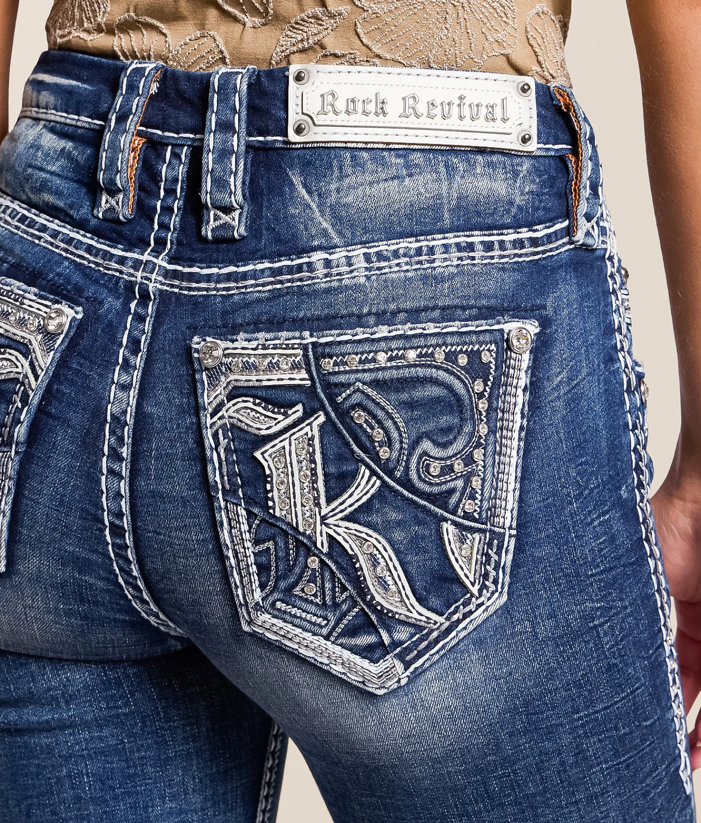 Rock Revival Sagerose Boot Stretch Jean Sagerose MB202 Clearance