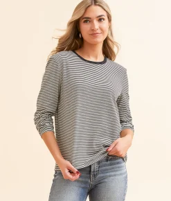 Tops | Z Supply Sailor Striped Top Black