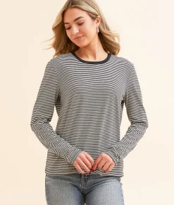 Tops | Z Supply Sailor Striped Top Black