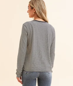 Tops | Z Supply Sailor Striped Top Black