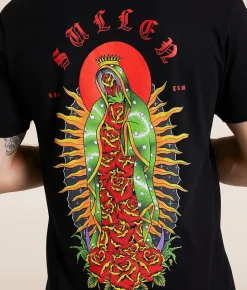Tops|Graphic T-Shirts | Sullen Saint Rose T-Shirt Jet Black