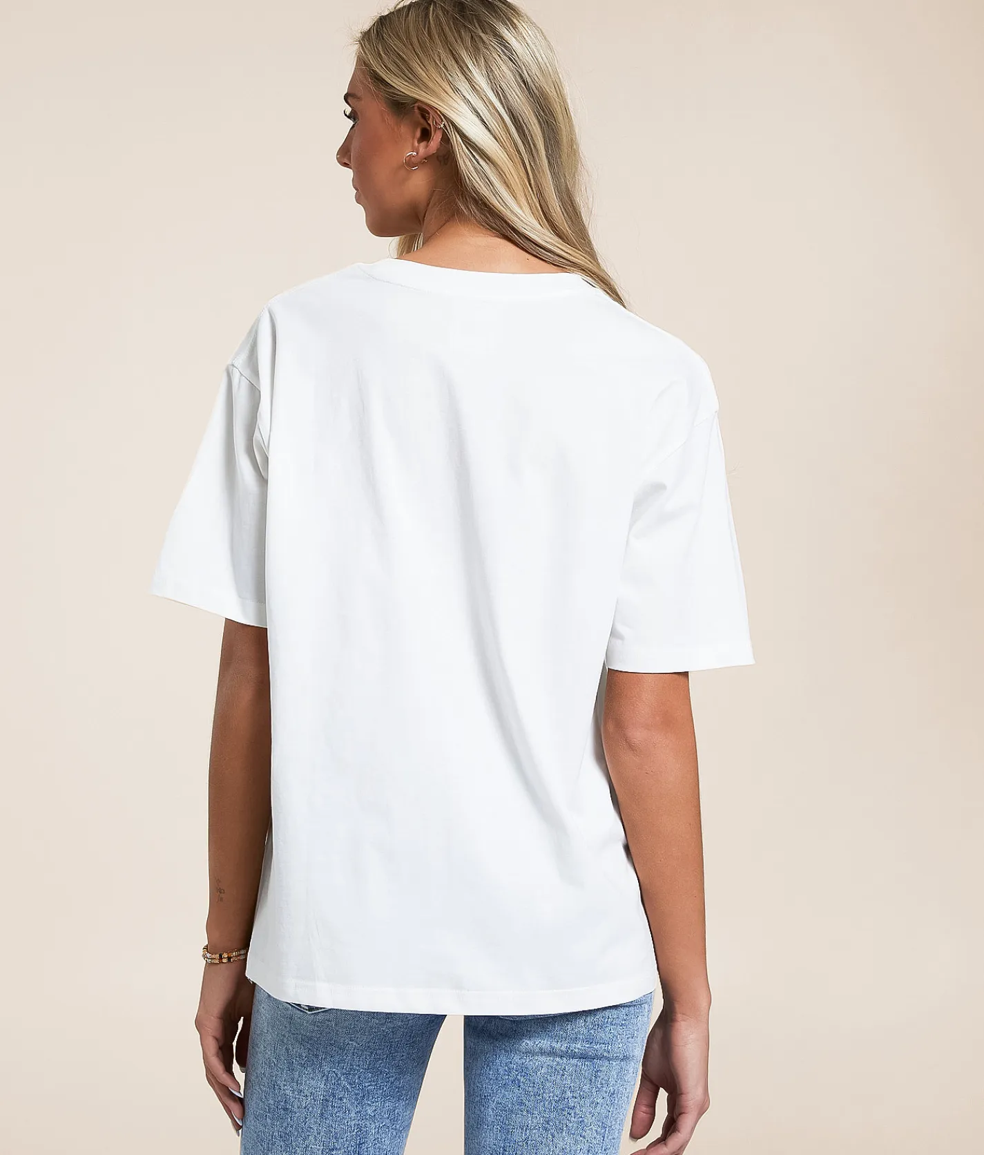Modish Rebel Saint Tropez Oversized T-Shirt White Sale