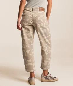 HIDDEN Sammie Camo Cropped Barrel Stretch Jean Tan Camo Hot