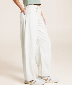 HIDDEN Sammie High Rise Barrel Jean Ecru Online