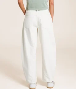 HIDDEN Sammie High Rise Barrel Jean Ecru Online