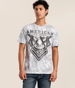 Tops|Graphic T-Shirts | American Fighter Sandow T-Shirt White Multi