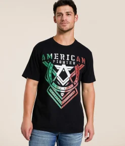 Tops|Graphic T-Shirts | American Fighter Sandow T-Shirt Black