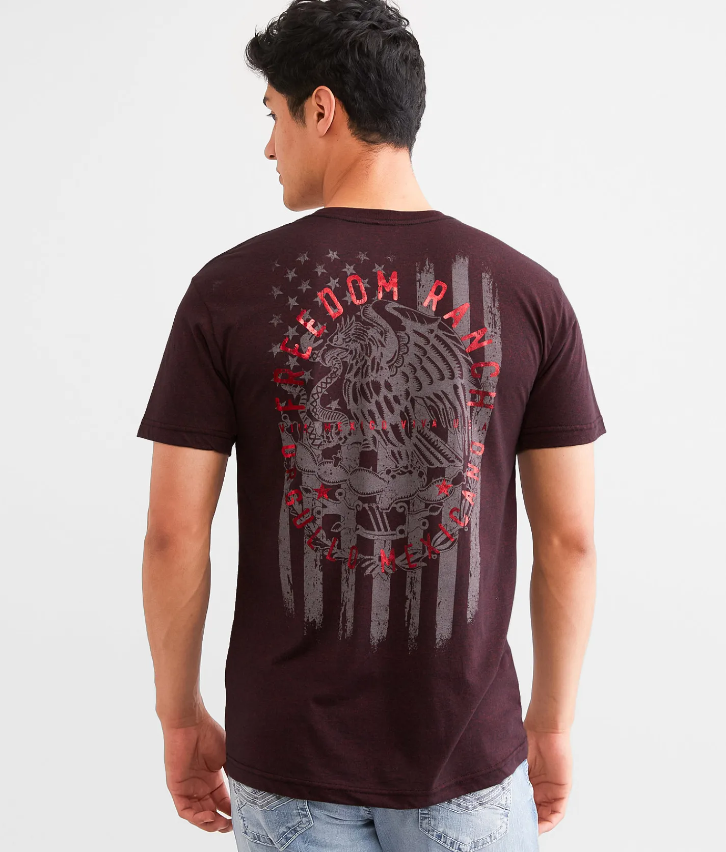 Freedom Ranch Santa Ana T-Shirt Jester Red Black New