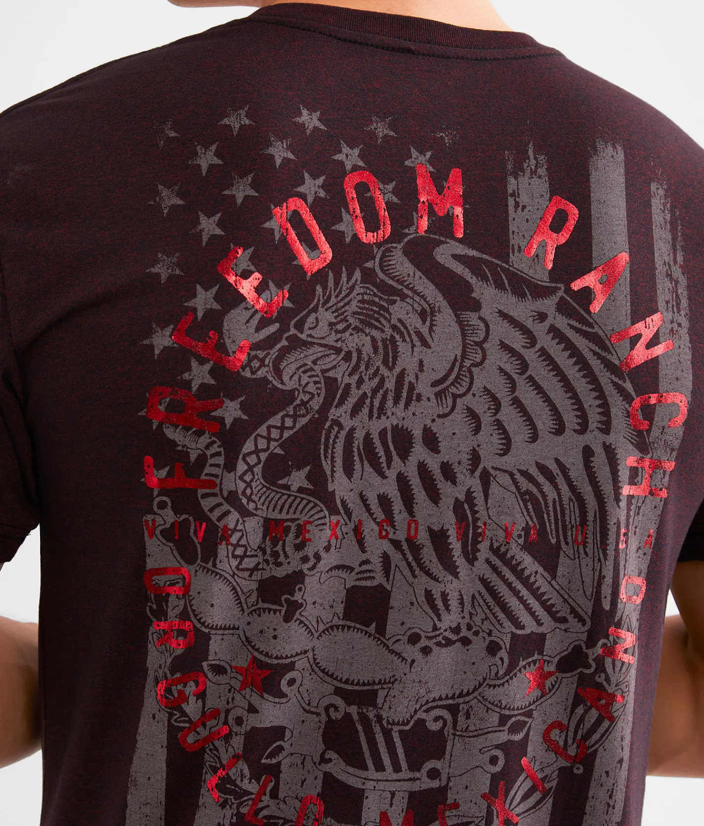 Freedom Ranch Santa Ana T-Shirt Jester Red Black New