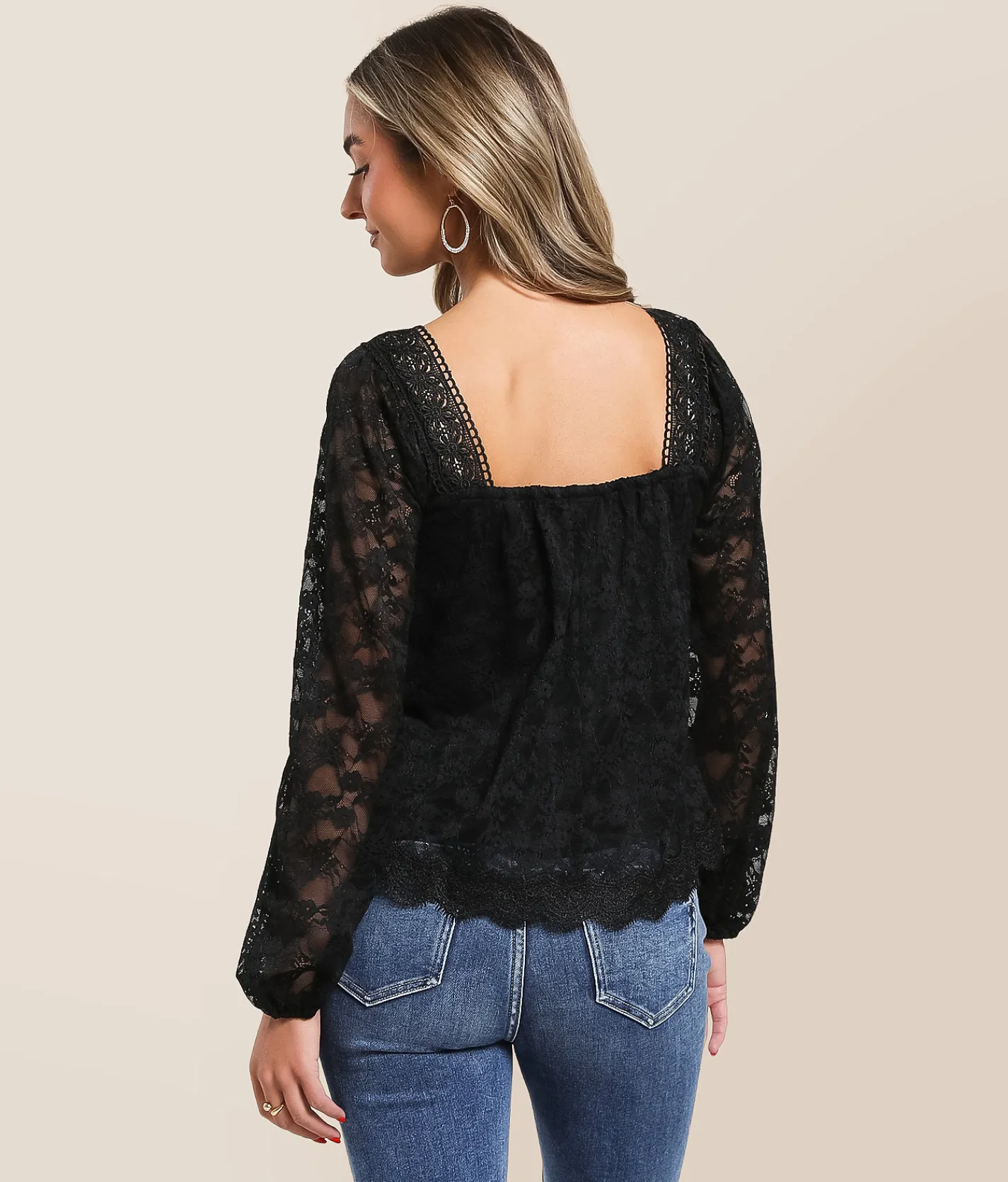 Daytrip Satin Bow Lace Top Black Best