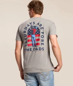 Barstool Sports® Saturdays Are For The Dads USA T-Shirt Grey Online