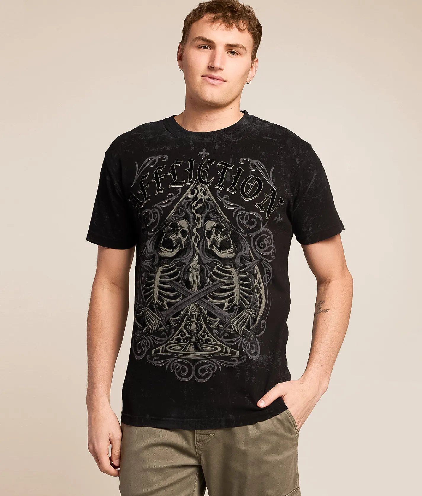 Tops|Graphic T-Shirts | Affliction Savage Void T-Shirt Black