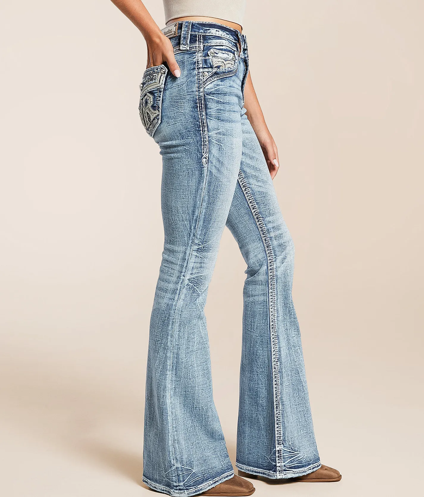 Bottoms | Rock Revival Savannah High Rise Flare Stretch Jean Savannah UF205