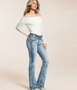 Jeans|Bottoms | Rock Revival Savannah Mid-Rise Boot Stretch Jean Savannah MB202