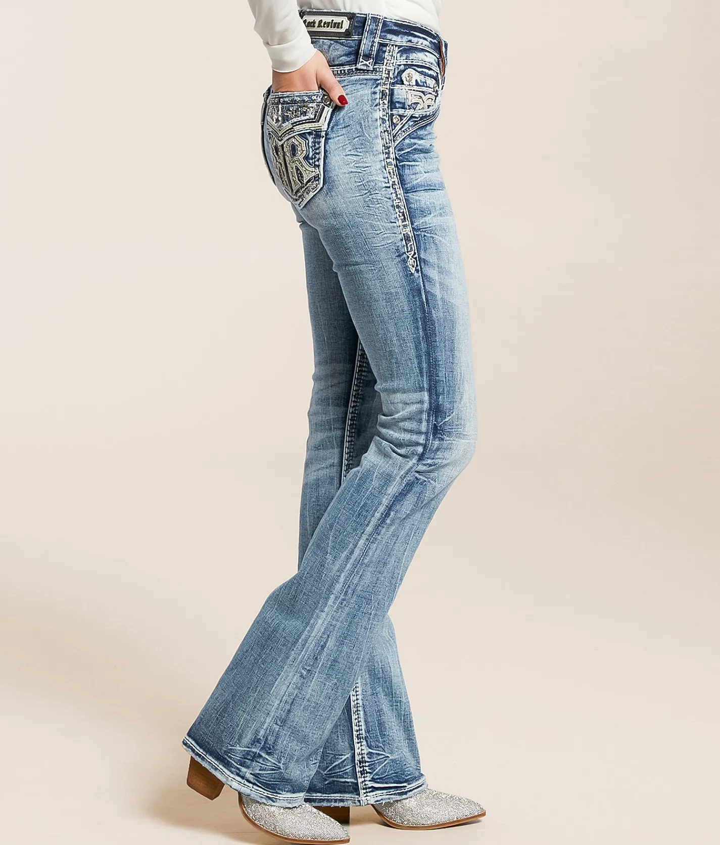 Jeans|Bottoms | Rock Revival Savannah Mid-Rise Boot Stretch Jean Savannah MB202