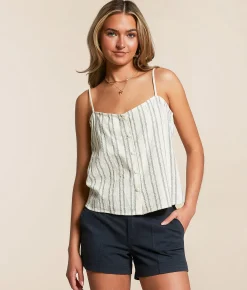Z Supply Savoy Striped Tank Top Sea Salt Sale