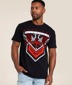 Tops|Graphic T-Shirts | American Fighter Sawgrass T-Shirt Black