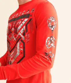 American Fighter Sawgrass T-Shirt Red Outlet