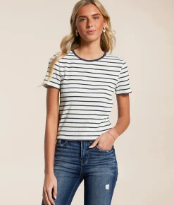 Tops | Z Supply Saxton Striped T-Shirt Supernova