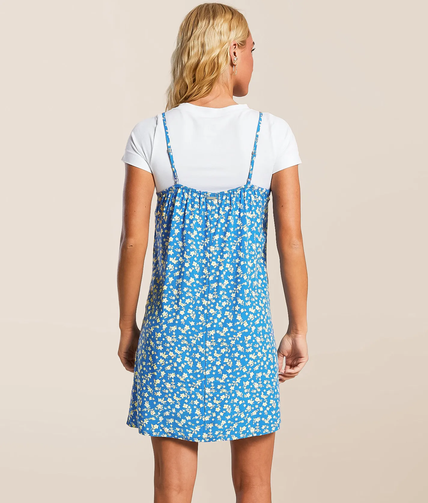 Billabong 90s Babe Mini Dress True Blue New