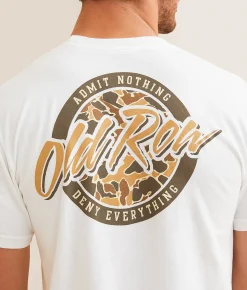 Graphic T-Shirts | Old Row 80s Camo T-Shirt White