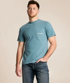 Tops|Graphic T-Shirts | Old Row 80s Camo T-Shirt Ice Blue