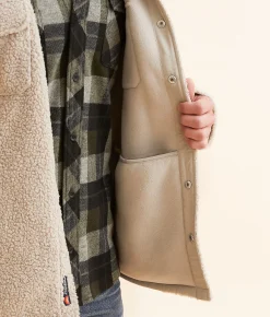 Coats & Jackets | Flag & Anthem Scarsdale Sherpa Shacket Oatmeal