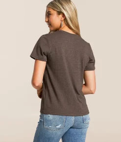 Tops | Wrangler® Scenic T-Shirt Chocolate Brown