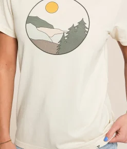 LIV Outdoor Scenic View T-Shirt Macadamia Discount