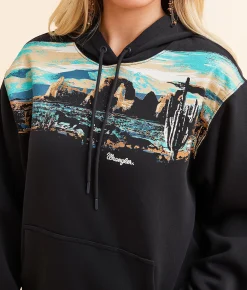 Tops | Wrangler® Scenic Western Hooded Sweatshirt Dark Navy