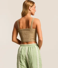 Tops | FITZ + EDDI Scoop Neck Brami Chicory Coffee