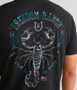 Graphic T-Shirts | Freedom Ranch Scorpion T-Shirt Vintage Black 2