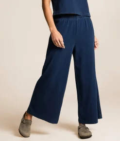 Bottoms | Z Supply Scout Jersey Denim Wide Leg Pant Indigo
