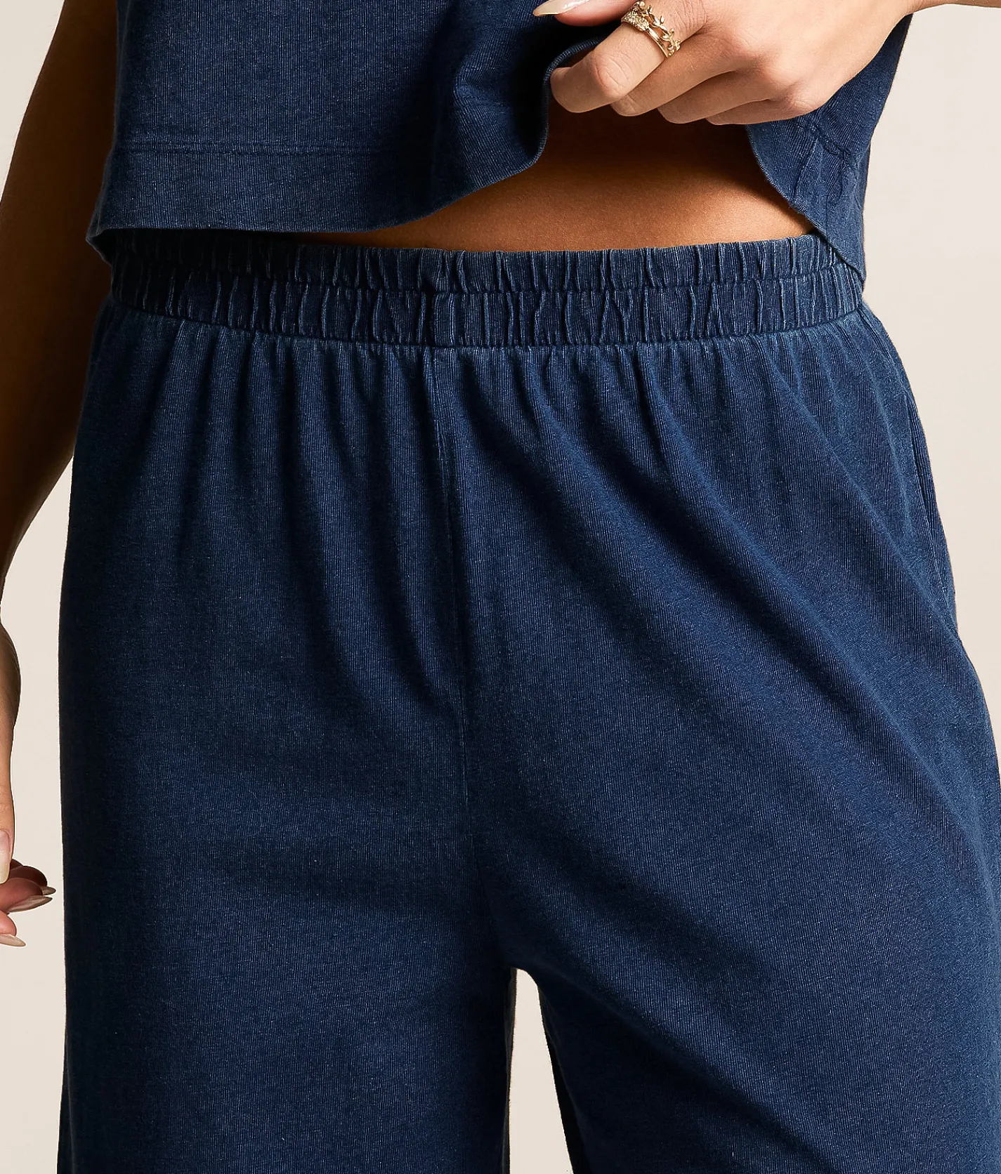 Bottoms | Z Supply Scout Jersey Denim Wide Leg Pant Indigo