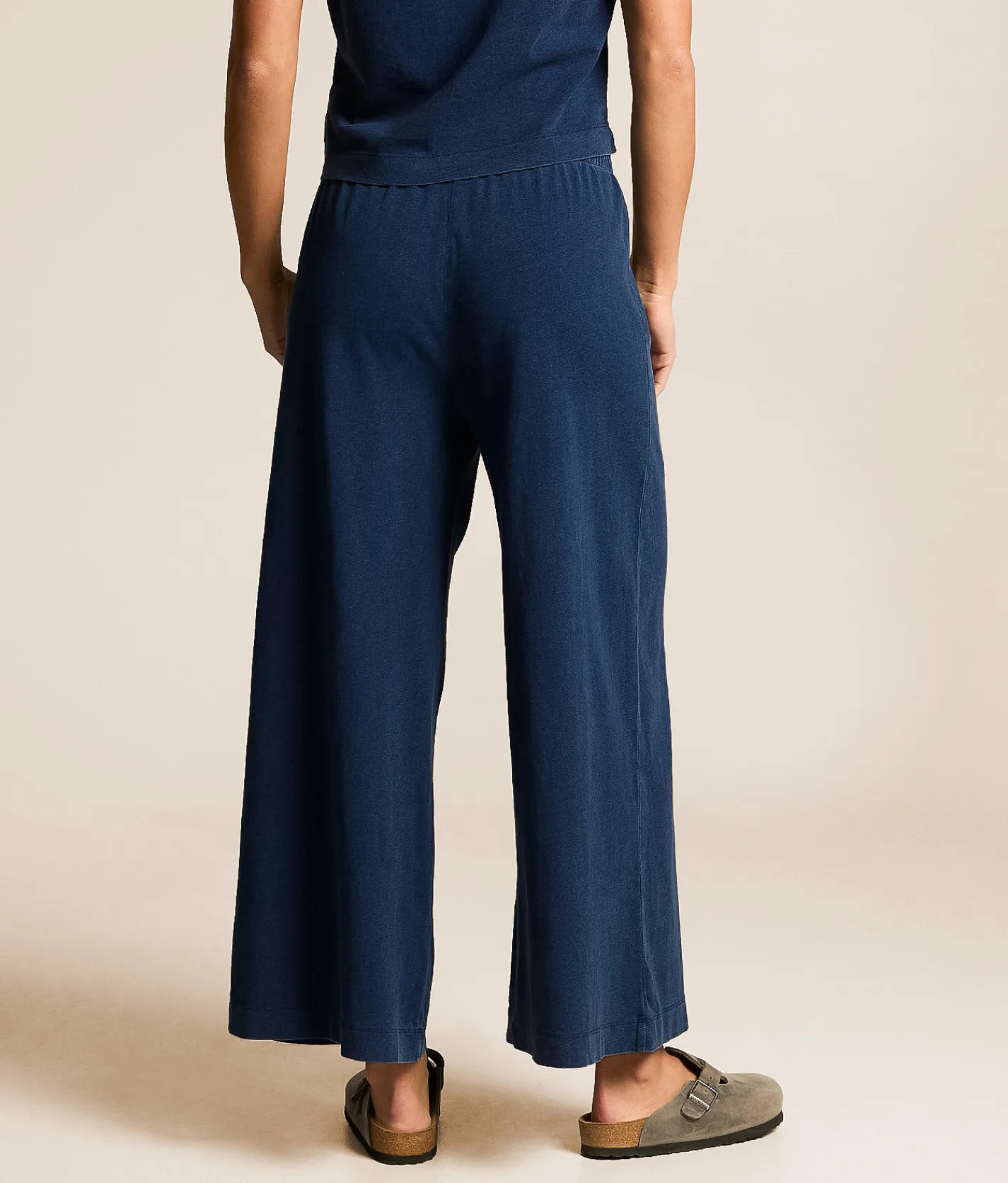 Bottoms | Z Supply Scout Jersey Denim Wide Leg Pant Indigo