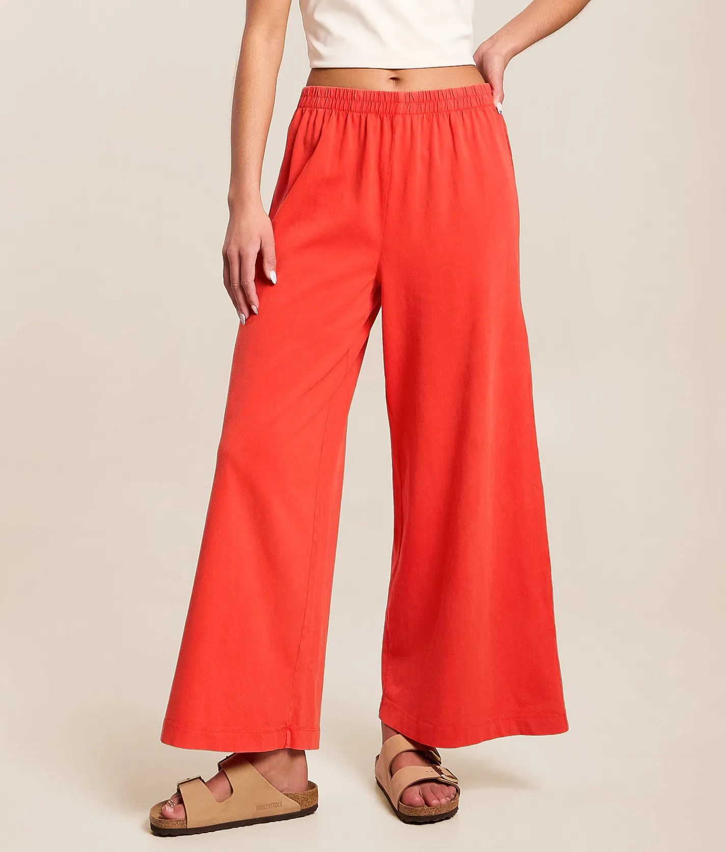 Bottoms | Z Supply Scout Jersey Flare Pants Lychee