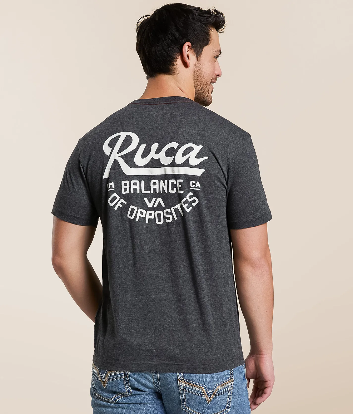 Graphic T-Shirts | RVCA Script Sealed T-Shirt Black