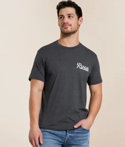 Graphic T-Shirts | RVCA Script Sealed T-Shirt Black