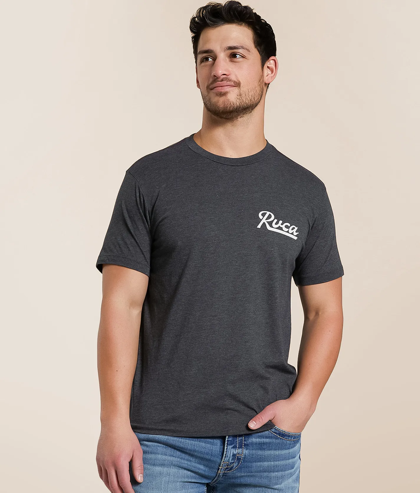 Graphic T-Shirts | RVCA Script Sealed T-Shirt Black