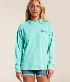 Tops | Salt Life Sea Challender Hoodie Pool Blue