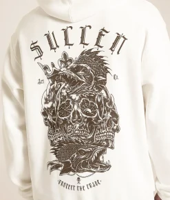 Tops | Sullen Sea Monster Hooded Sweatshirt Antique White