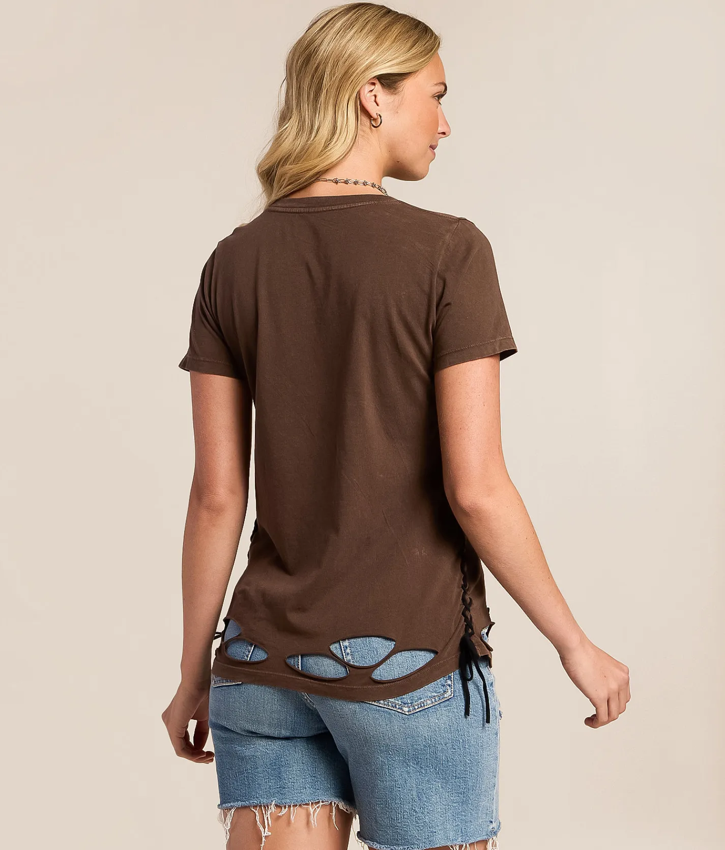 Affliction Secret Garden T-Shirt Chocolate Brown Lava Wash Online