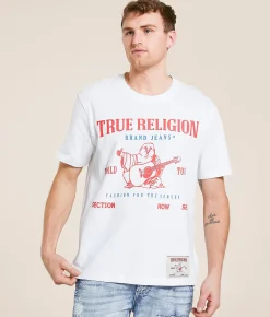 Graphic T-Shirts | True Religion Section Row Seat T-Shirt Optic White
