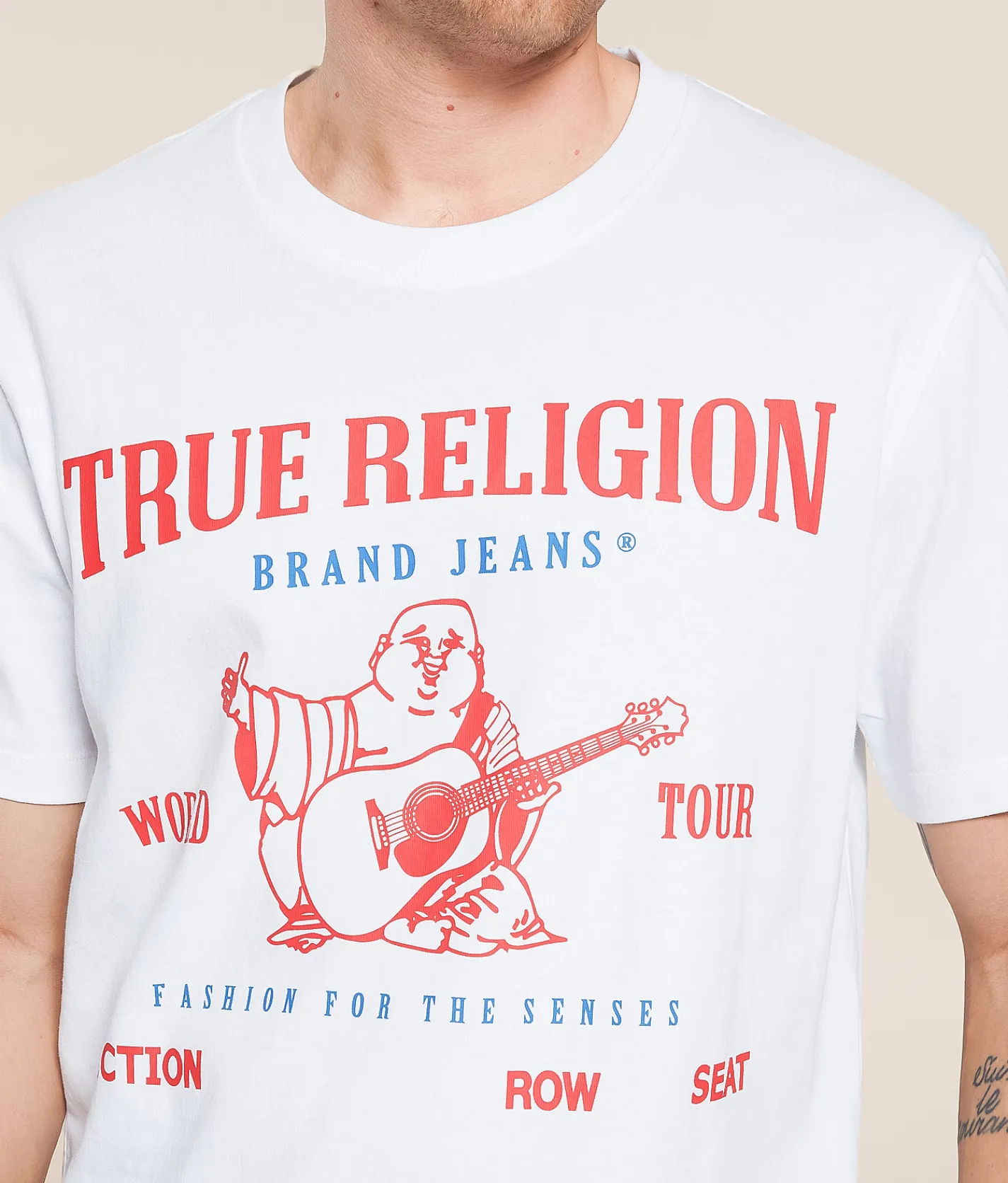 Graphic T-Shirts | True Religion Section Row Seat T-Shirt Optic White