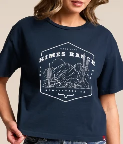 Kimes Ranch See For Miles T-Shirt Midnight Navy Hot
