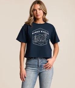 Kimes Ranch See For Miles T-Shirt Midnight Navy Hot
