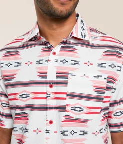 Tops | Departwest Seersucker Athletic Performance Stretch Shirt White