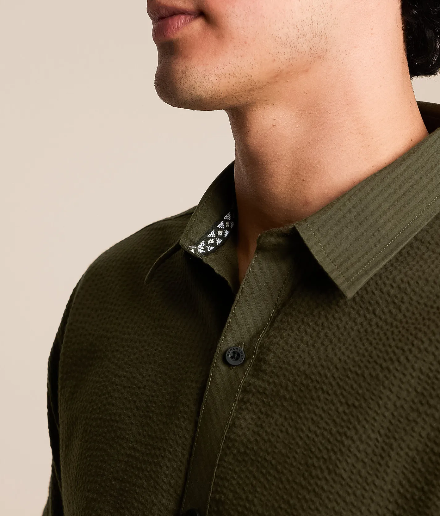 Departwest Seersucker Standard Shirt Forest Night Sale
