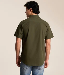 Departwest Seersucker Standard Shirt Forest Night Sale